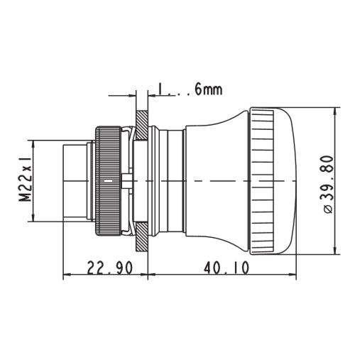 Rafi 1.30.243.601/0300 Emergency Stop