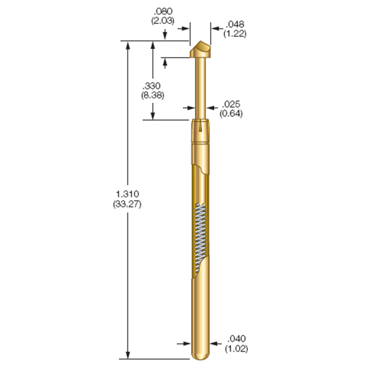 Obsolete S-075-SPB-5-G-S Pogo Pin