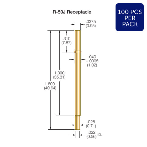 R-50J-CR Receptacle