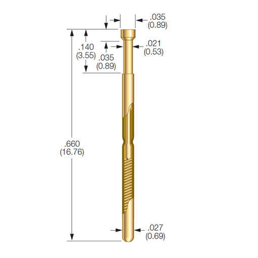 S-0-B-2.5-G Pogo Pin