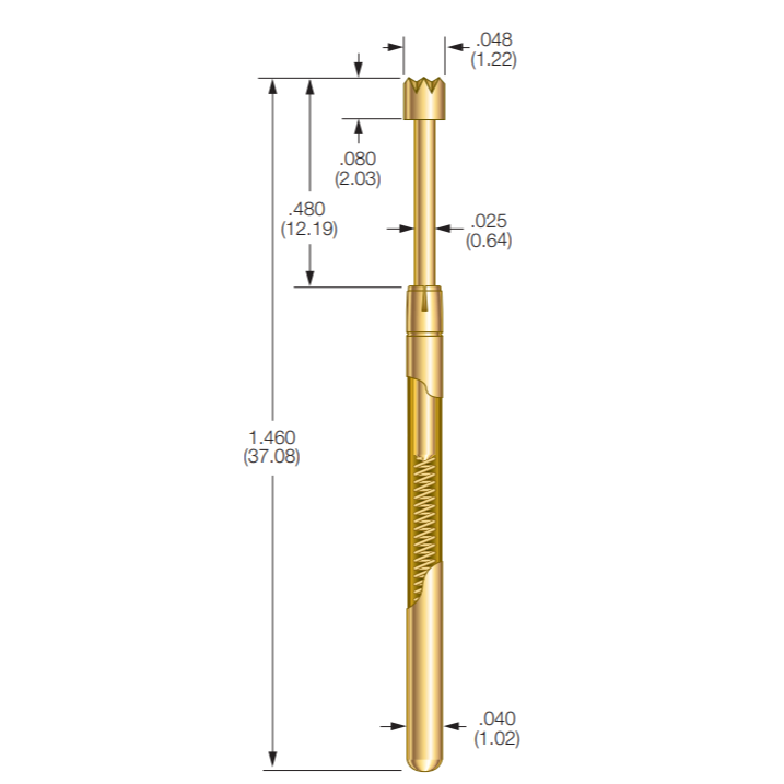 ICT-L075-H-4.3-G Pogo Pin