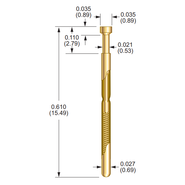 SS-50-H-2.9-D Pogo Pin