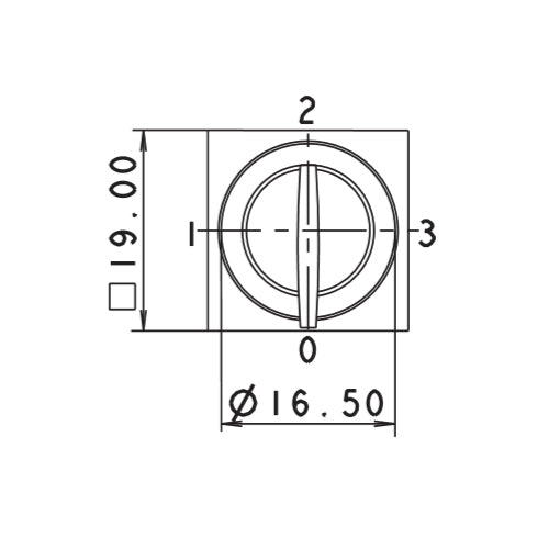 Rafi 3.13.026.041/0000 Keylock Switch