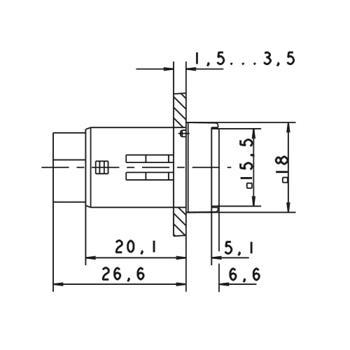 Rafi 1.15.114.906/0000 Illuminated Pushbutton